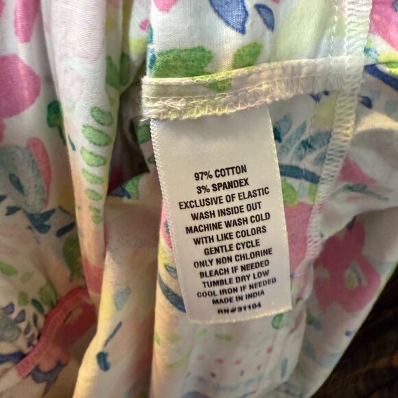 NWT Crown & Ivy Size Medium Smocked Midi Dress Floral Pink Green Sleeveless - Picture 8 of 10